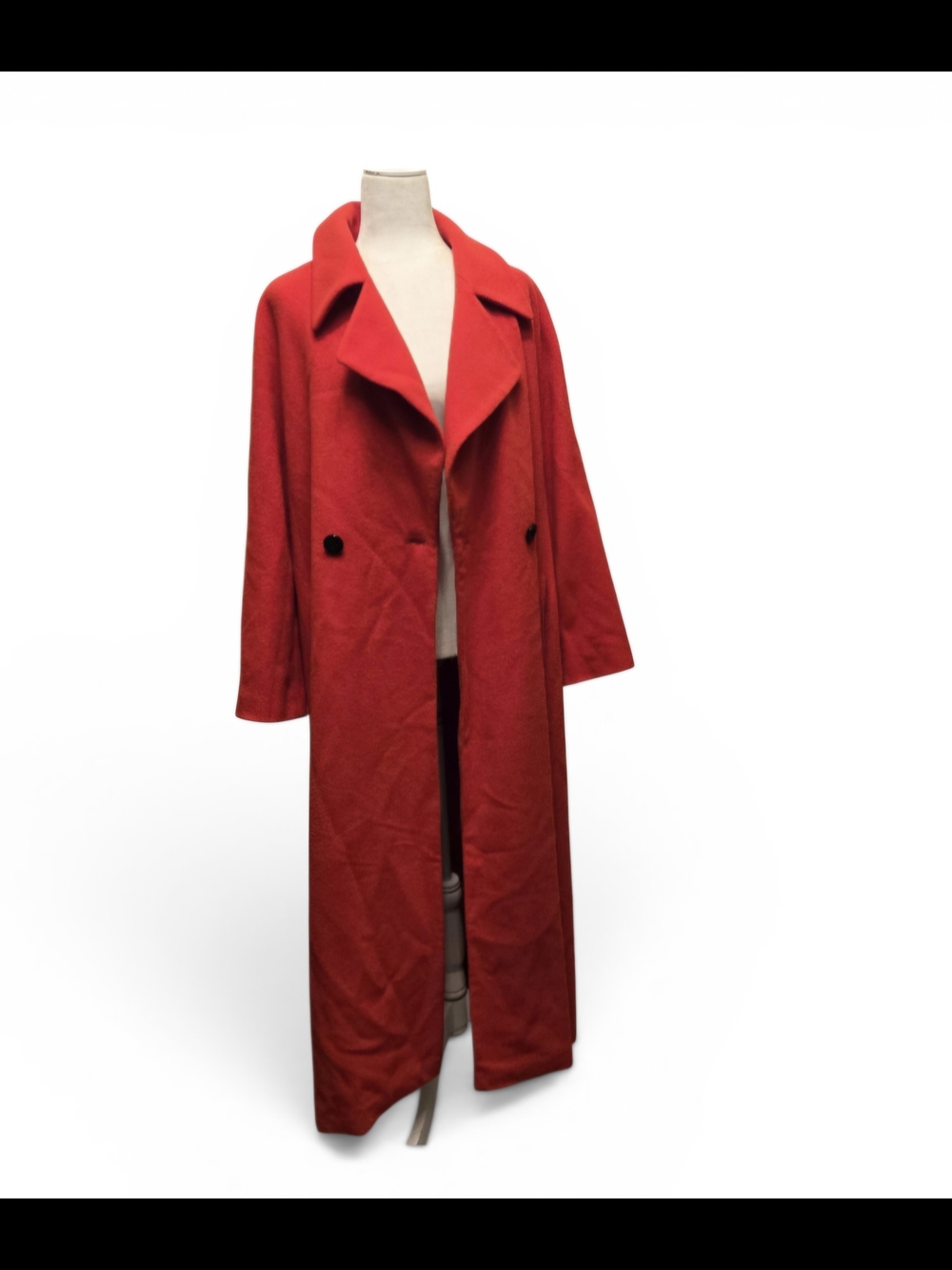 Mondi Red Wool Coat with Logo Lining
